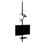 Adelaide TV Stand / Shelving Unit (Metal / Black) - Mogg