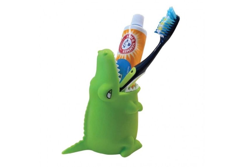 Alligator Toothbrush Holder (Green)