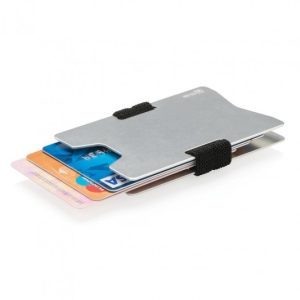 Aluminum RFID Anti-Skimming Minimalist Wallet (Silver)