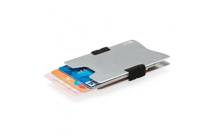Aluminum RFID Anti-Skimming Minimalist Wallet (Silver)