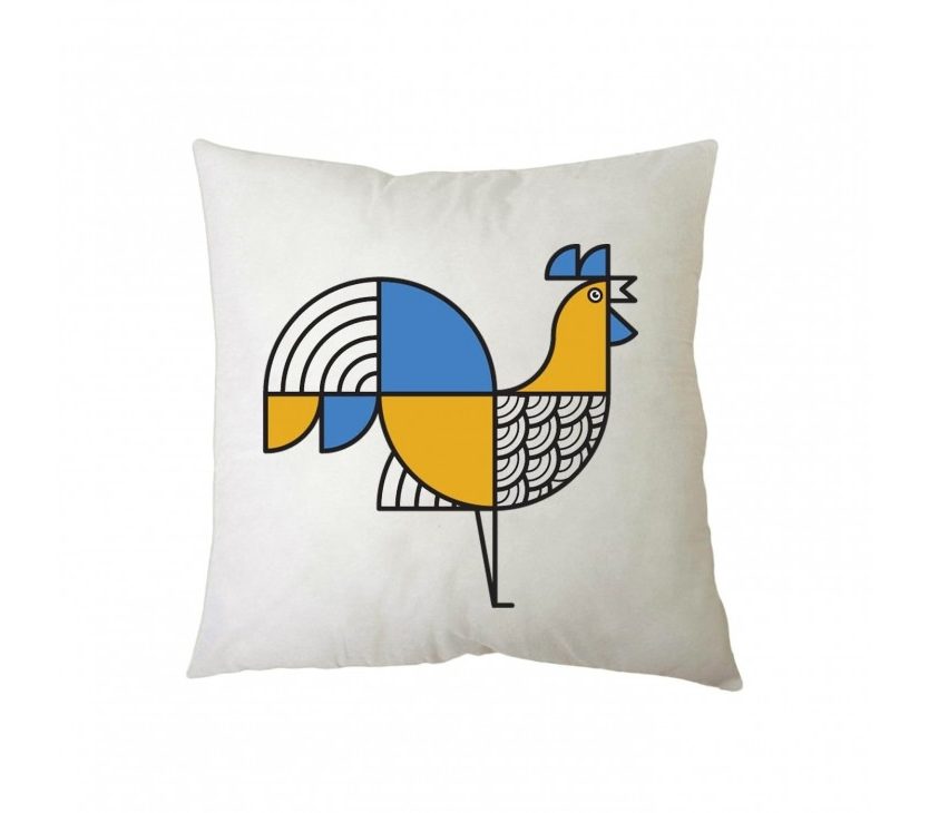 Animalia Rooster Cushion 27 x 27 cm (Multicolor) - A Future Perfect