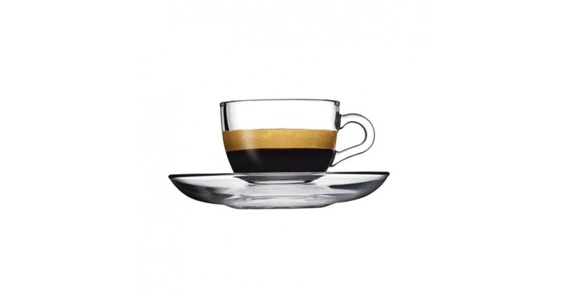 Basic Espresso Cups & Saucers (Set of 6)