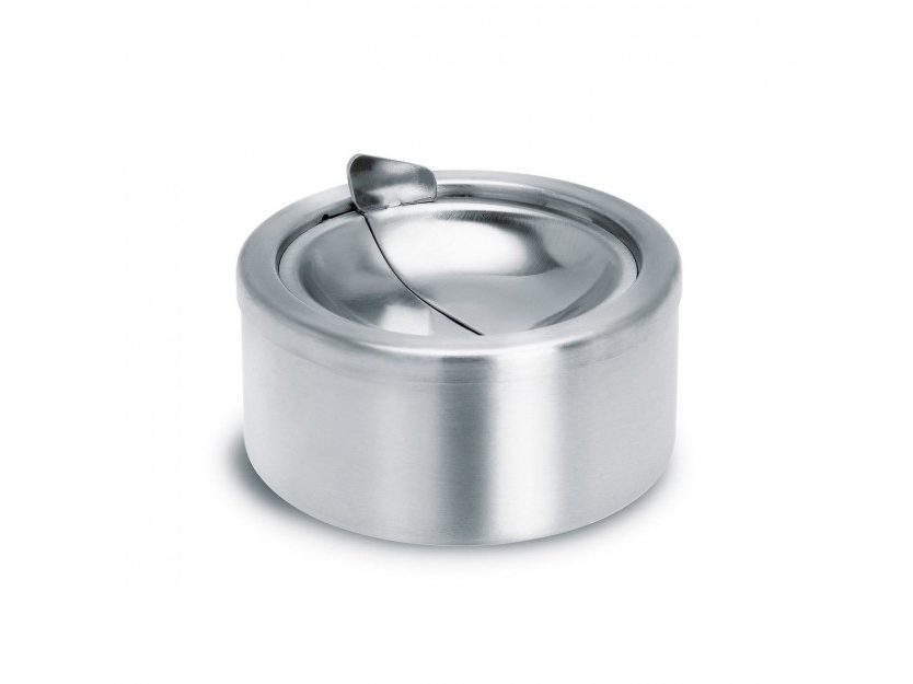 PATTY Ashtray with Lid (Stainless Steel Matt) - Blomus