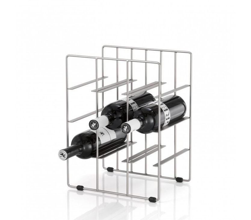 Pilare Wine Bottle Storage Unit for 9 bottles (Chrome) - Blomus