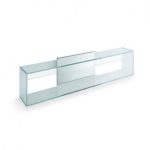 Brama 1 Glass Wall Shelf - Tonelli Design