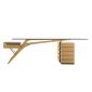 Cavour Writing Desk by Carlo Molino (Natural Oak) - Zanotta