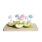 Cloud Party Picks Set of 6 (White / Pink / Blue) - Qualy