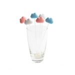 Cloud Stirrer Set of 6 (White / Pink / Blue) - Qualy