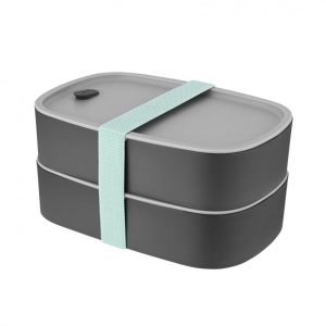 Dual Bento Lunch Box Set (Grey) - BerHOFF