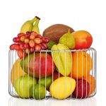 Estra Wire Basket / Fruit Bowl M (Stainless Steel) - Blomus