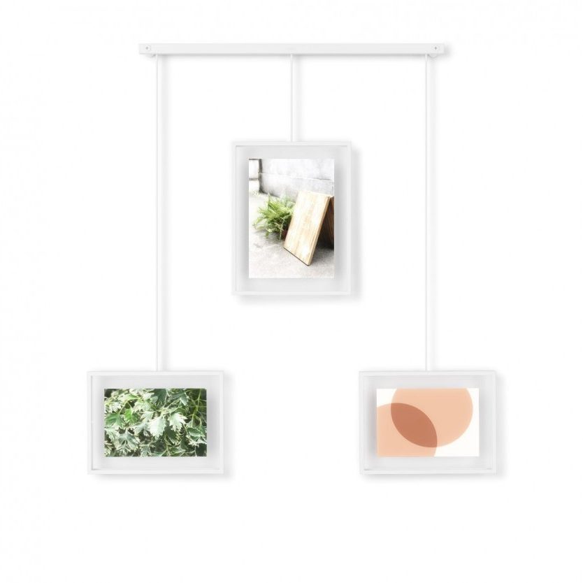 Exhibit Wall Photo Display Set of 3 (White) - Umbra