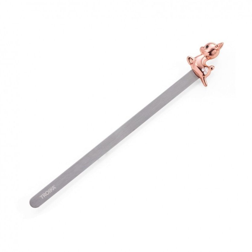 Fawn Rose Gold Bookmark (Stainless Steel) - Troika