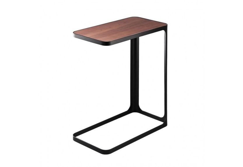 Frame C-Shaped Side Table (Black) - Yamazaki