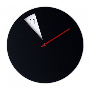 Freakish Wall Clock (Black / Red) – Sabrina Fossi Design