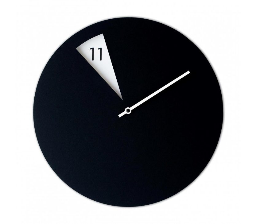 Freakish Wall Clock (Black / White) – Sabrina Fossi Design