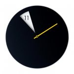 Freakish Wall Clock (Black / Yellow) – Sabrina Fossi Design