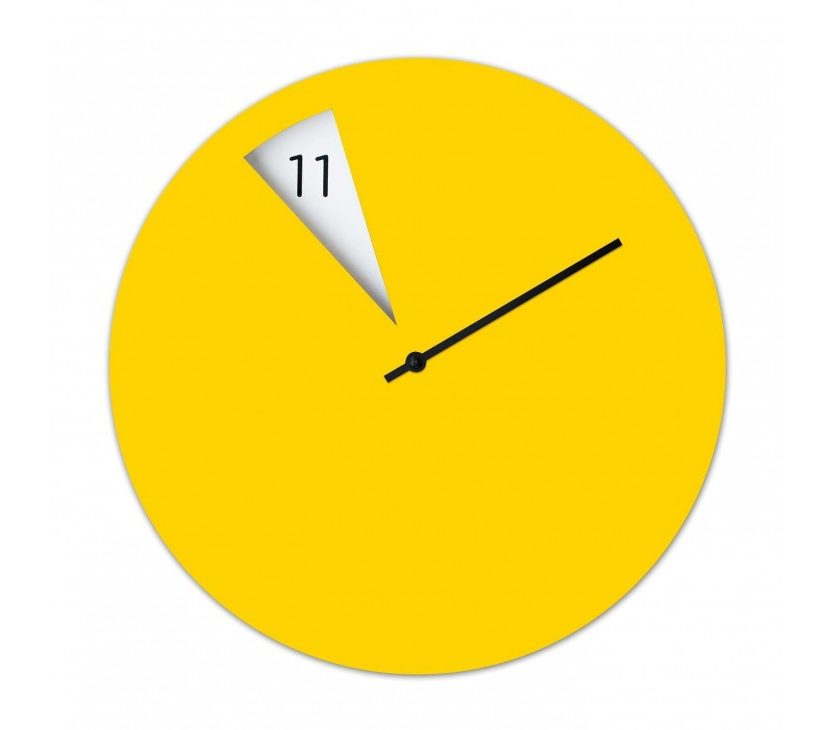 Freakish Wall Clock (Yellow) – Sabrina Fossi Design