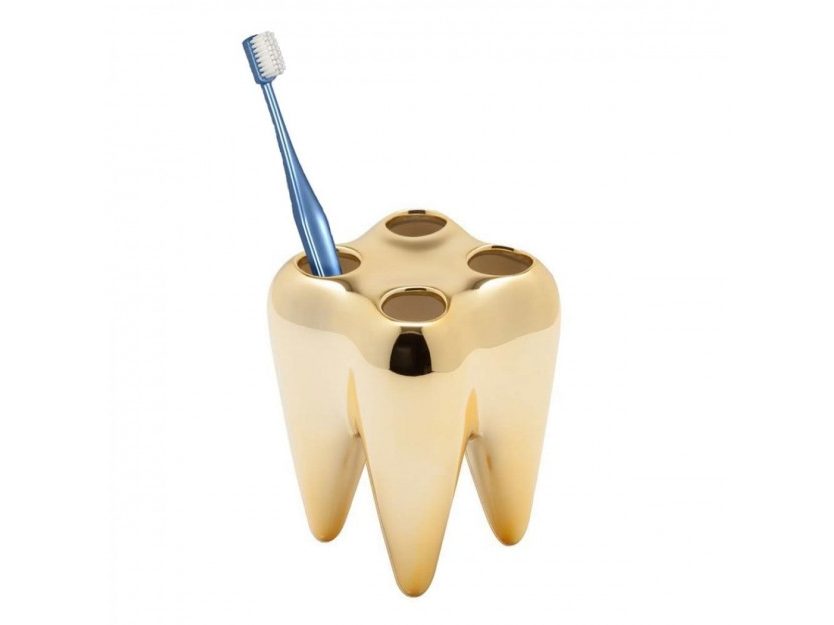 GOLD TOOTH Toothbrush Holder