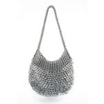 Greta Handmade Recycled Shoulder Bag (Silver) - Escama Studio