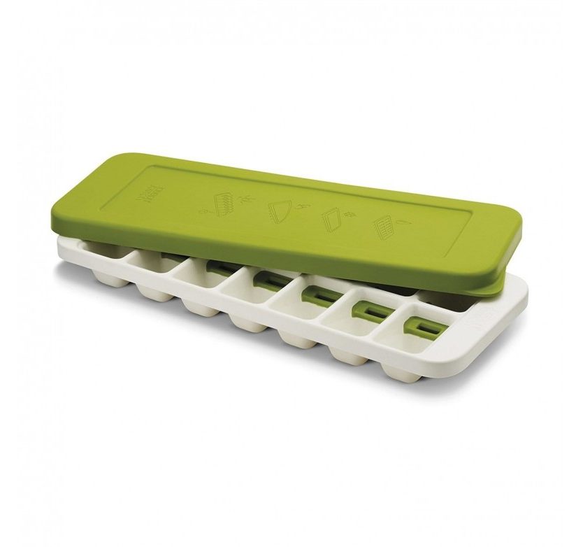 QuickSnap™ Plus Easy-Release Ice Cube Tray with Lid (White / Green) - Joseph Joseph