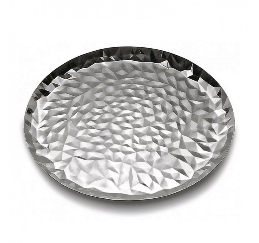 Joy n. 3 Round Tray (Stainless Steel) - Alessi