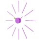 Urchin Wall Clock (Lavender/Olive) - KLOX