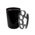 Knuckle Duster Mug (Black/ Silver)