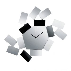 La Stanza dello Scirocco Wall Clock (Stainless Steel) - Alessi