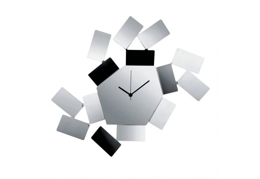 La Stanza dello Scirocco Wall Clock (Stainless Steel) - Alessi