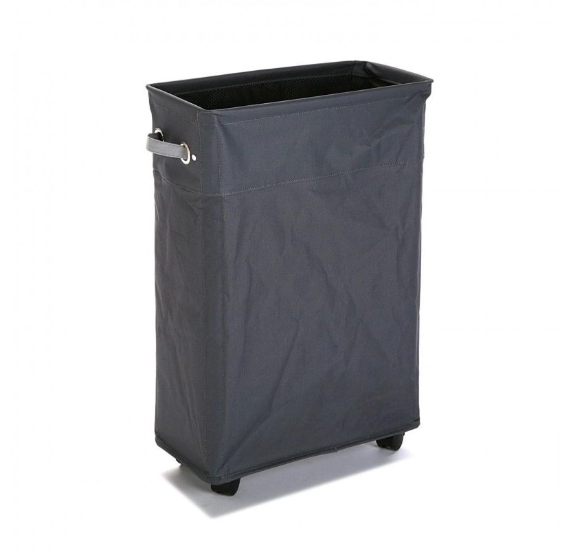 Laundry Basket with Wheels (Charcoal) - Versa