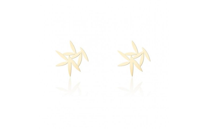 Leafy Earrings XS (Gold) - Moorigin