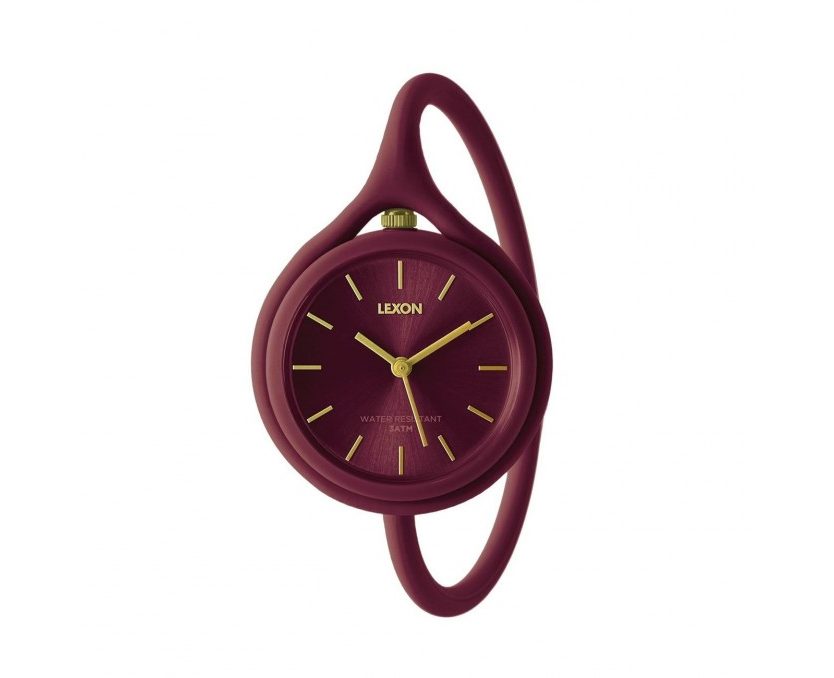 Take Time 3 in 1 Wrist Watch (Plum) - LEXON