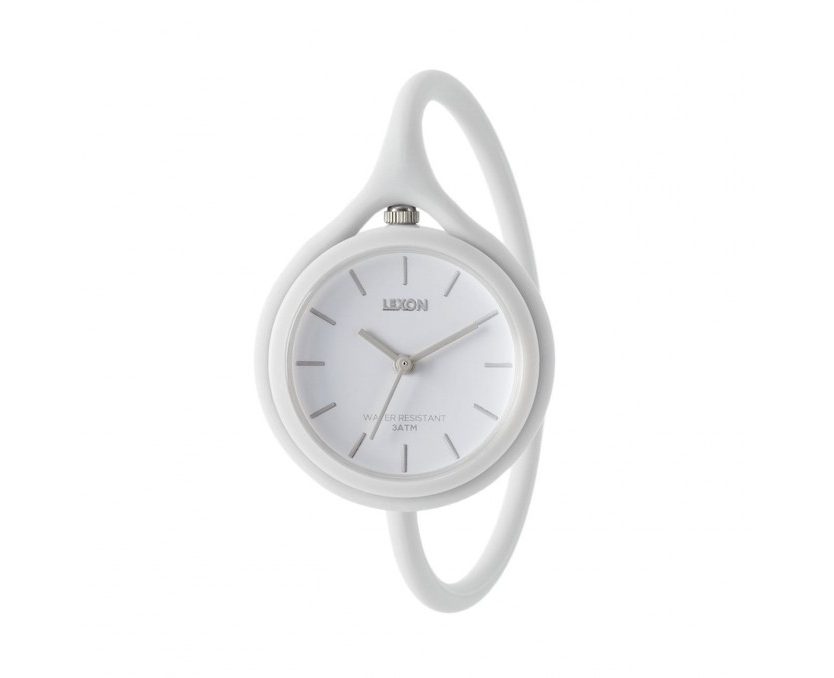 Take Time 3 in 1 Wrist Watch (White) - LEXON