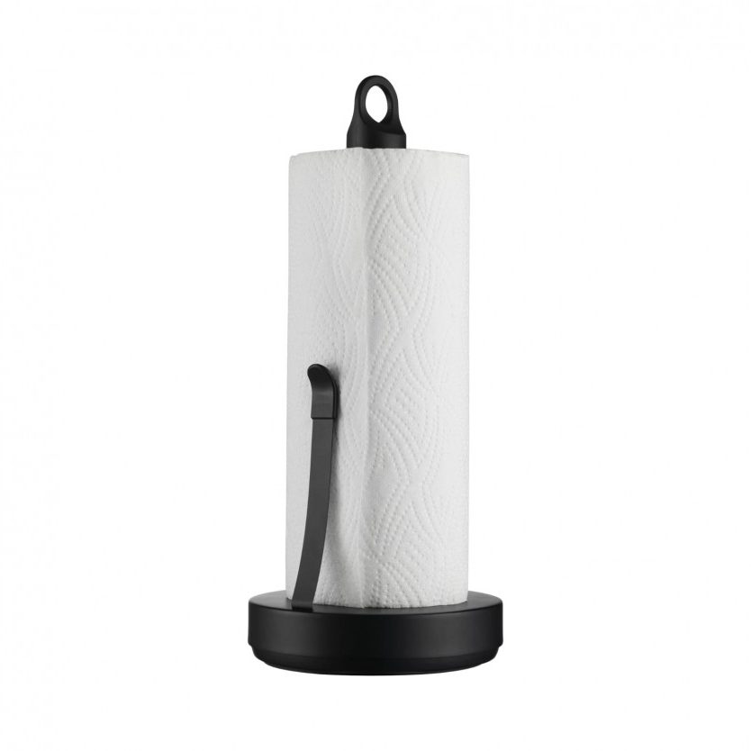 LOOP Paper Towel Holder (Black) - Blomus