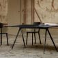 Baguette Rectangular Table (Black / Black Legs) - Magis