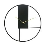 MAORA 60cm Wall Clock (Black / Gold) - Red Cartel