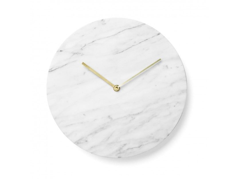 Marble Wall Clock (White) - Menu