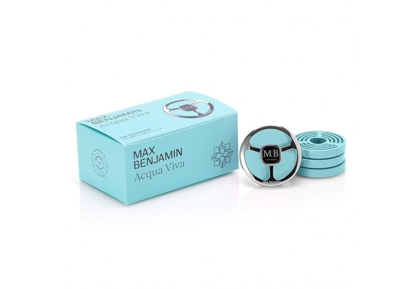 Acqua Viva Car Fragrance Kit Gift Set (5 Pieces) - Max Benjamin
