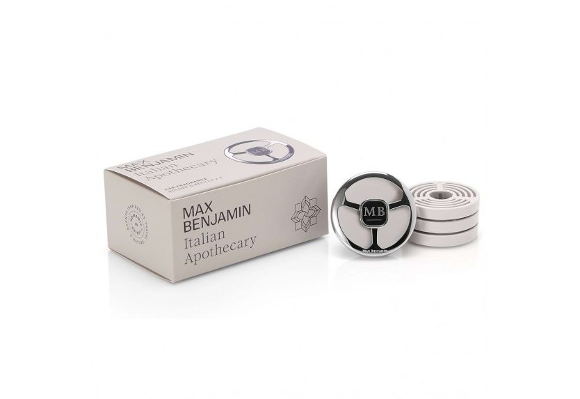 Italian Apothecary Car Fragrance Kit Gift Set (5 Pieces) - Max Benjamin