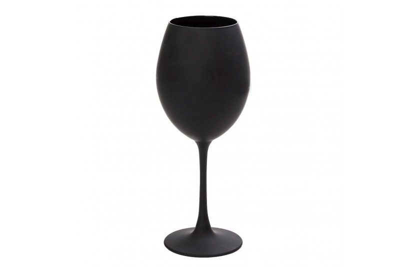 Maya Black White Wine Glasses 550ml (Set of 6) - Espiel