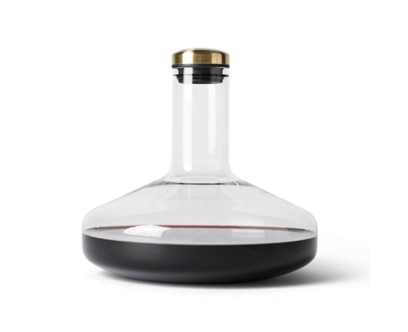 Wine Βreather Deluxe Carafe (Gold) - Menu