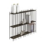 Metrica Shelving Unit / Wall Bookcase (Burnished / Bronze) - Mogg
