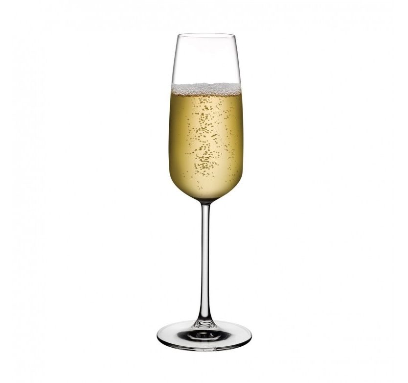 Mirage Champagne Glasses 245 ml (Set of 6) - Nude Glass