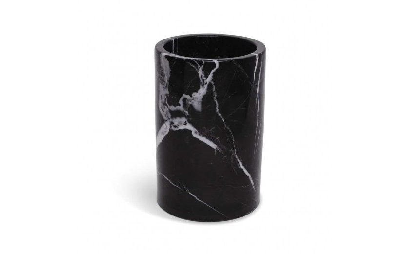 Black Marble Vase / Wine Cooler (Nero Marquina)