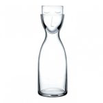 Mr. & Mrs. Night Water Set Tall (Clear) - Nude Glass