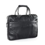 Nano Single Zip Leather Bag (Black) - Royal Republiq