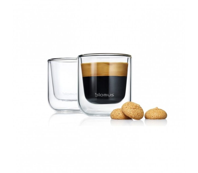 NERO Insulated Espresso Glasses 80ml (Set of 2) - Blomus