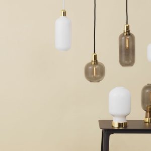 Amp Lamp Small (White / Brass) - Normann Copenhagen