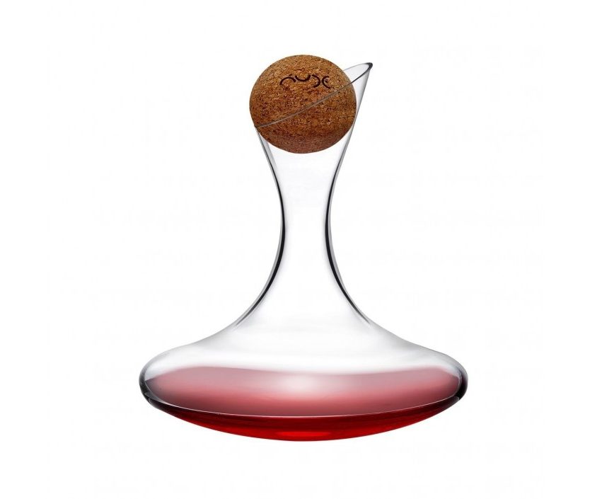 Oxygen Wine Decanter 1.75 L with Cork Stopper - Nude Glass