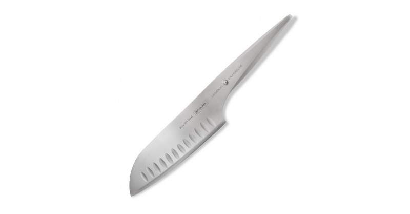 Fluted Blade Santoku Knife 17.8 cm Type 301 P21 by F.A. Porsche - Chroma